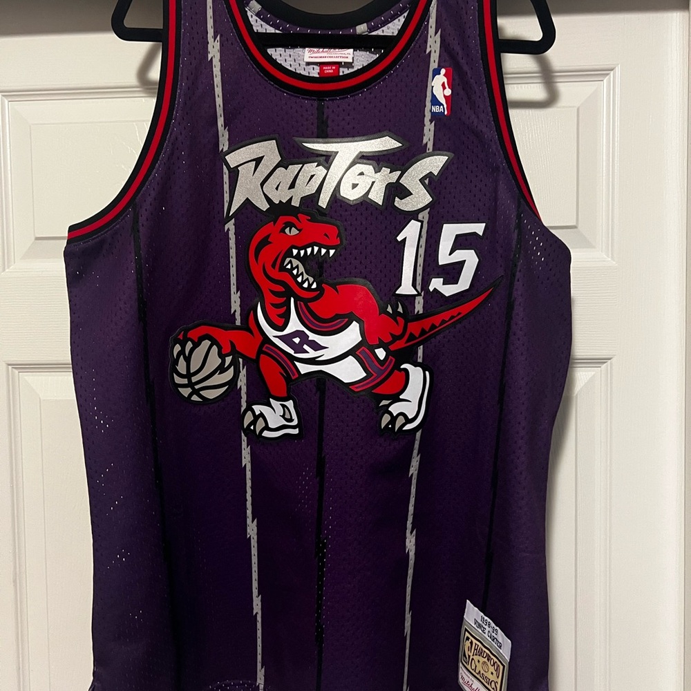 Mitchell & Ness Purple Toronto Raptors Hardwood Classics Jersey